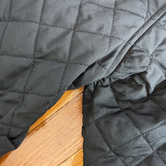 Women’s Long Sleeve Quilted Jacket - Prologue™ Sz L cotton blend. Black. Belted. - Picture 8 of 15